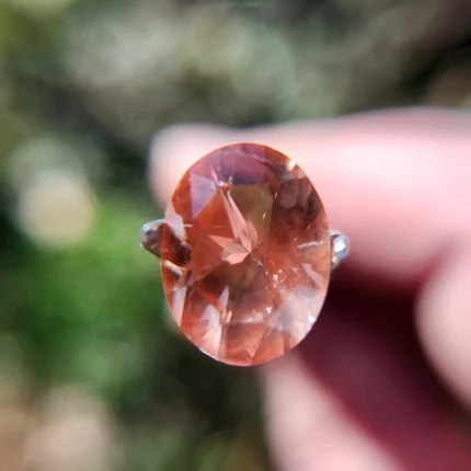 3.53ct Peach pink Oregon Sunstone "padparadsha"