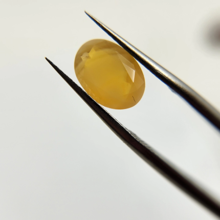 1.12ct Milky and yellow streaked Oregon Fire Opal